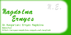 magdolna ernyes business card